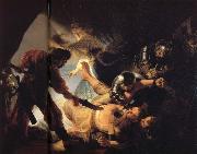 Rembrandt van rijn The Blinding of Samson France oil painting artist